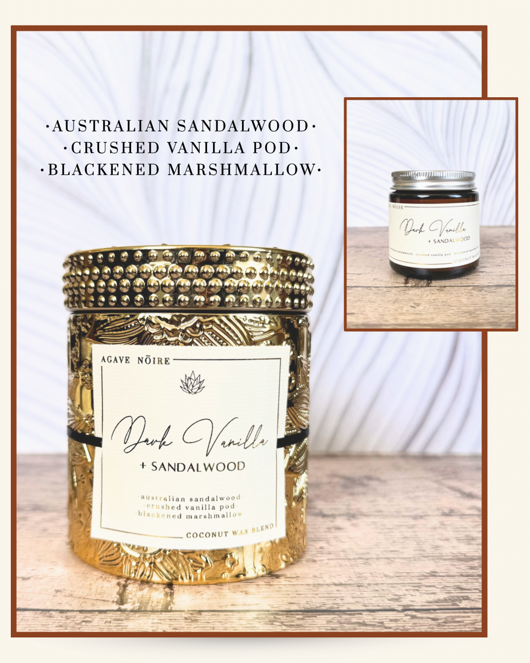 Dark Vanilla + Sandalwood (limited edition!)